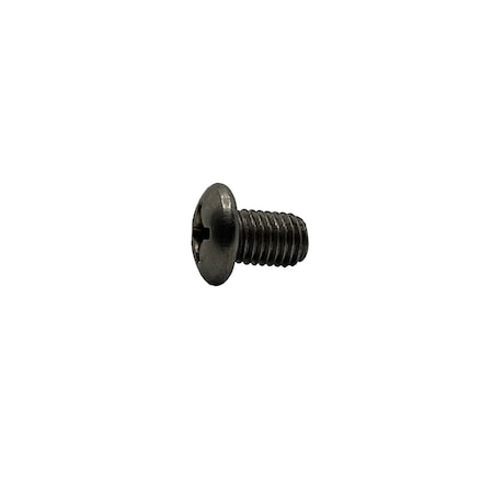 #6-32 X 1-1/4 In Slotted Round Machine Screw, Plain Stainless Steel